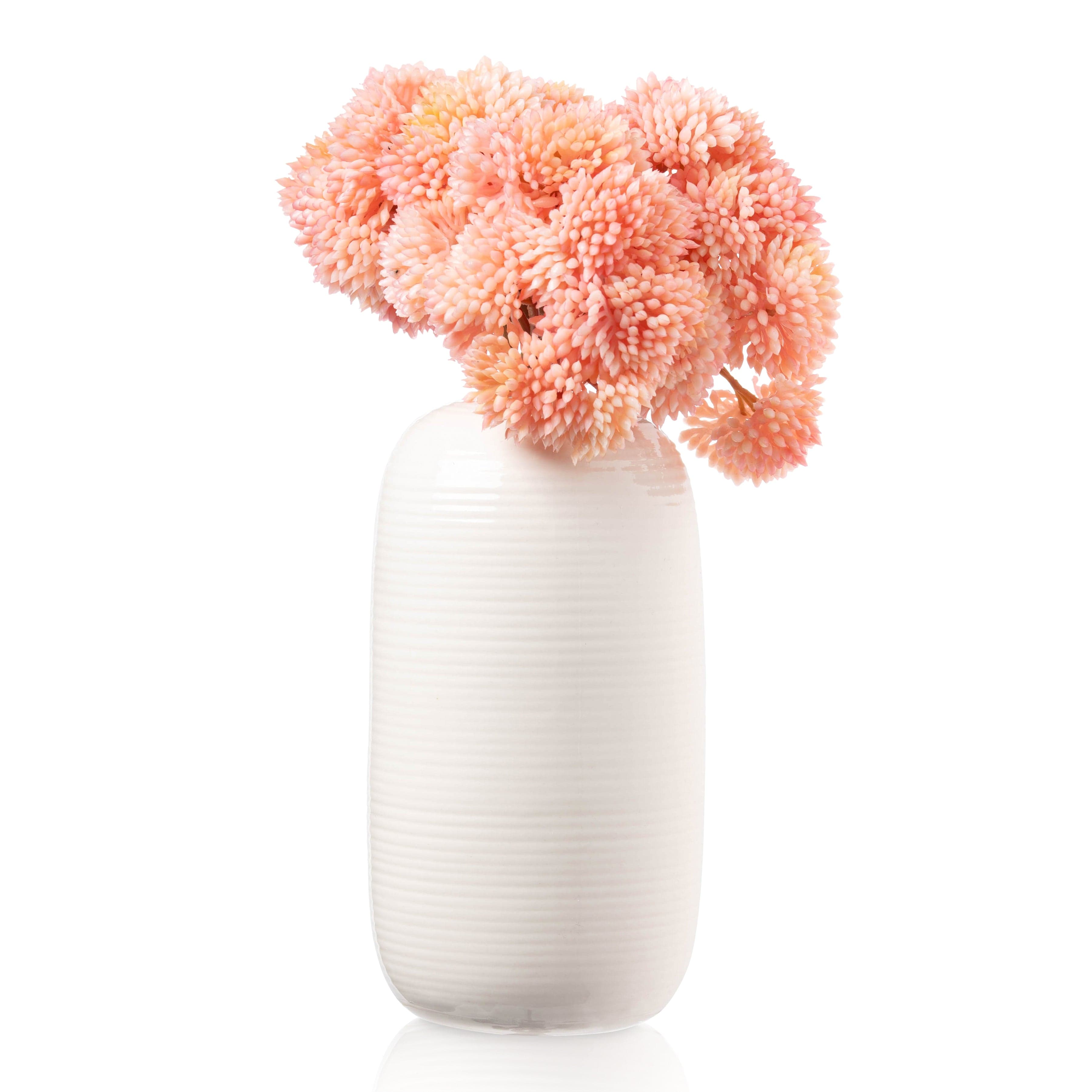 The Pinks Ribbed Faux Floral - Waterdale Collection