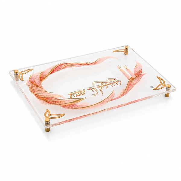 Watercolor Flowers Hadlakos Neiros Tray Tray - Waterdale Collection