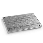 waterdale collection - lucite woven challah board - silver