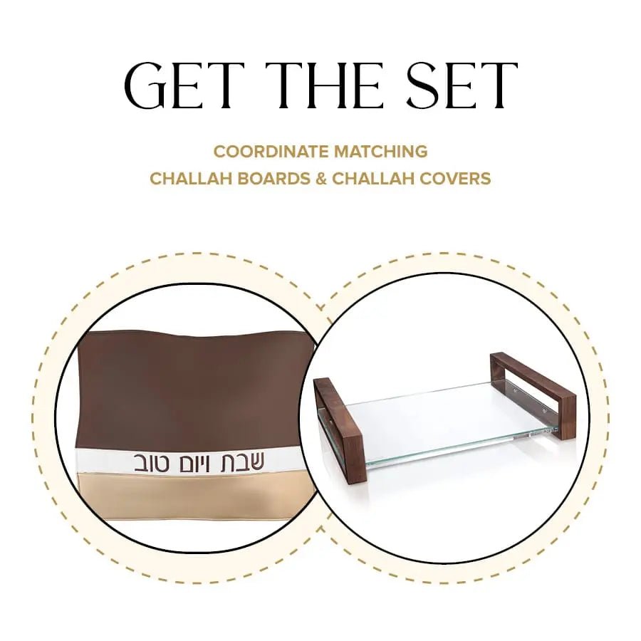 Wood Challah Board & Cover Set - Waterdale Collection